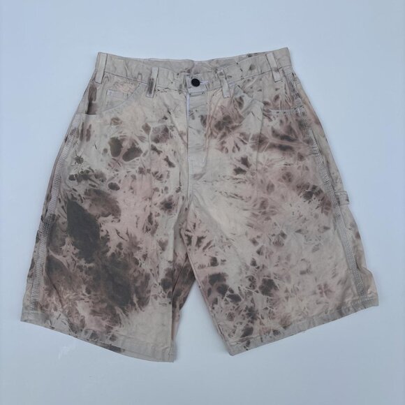 Dyed Dickie Sherwin William Shorts Mens 32 Painter Whites Grunge Artsy - Picture 1 of 8